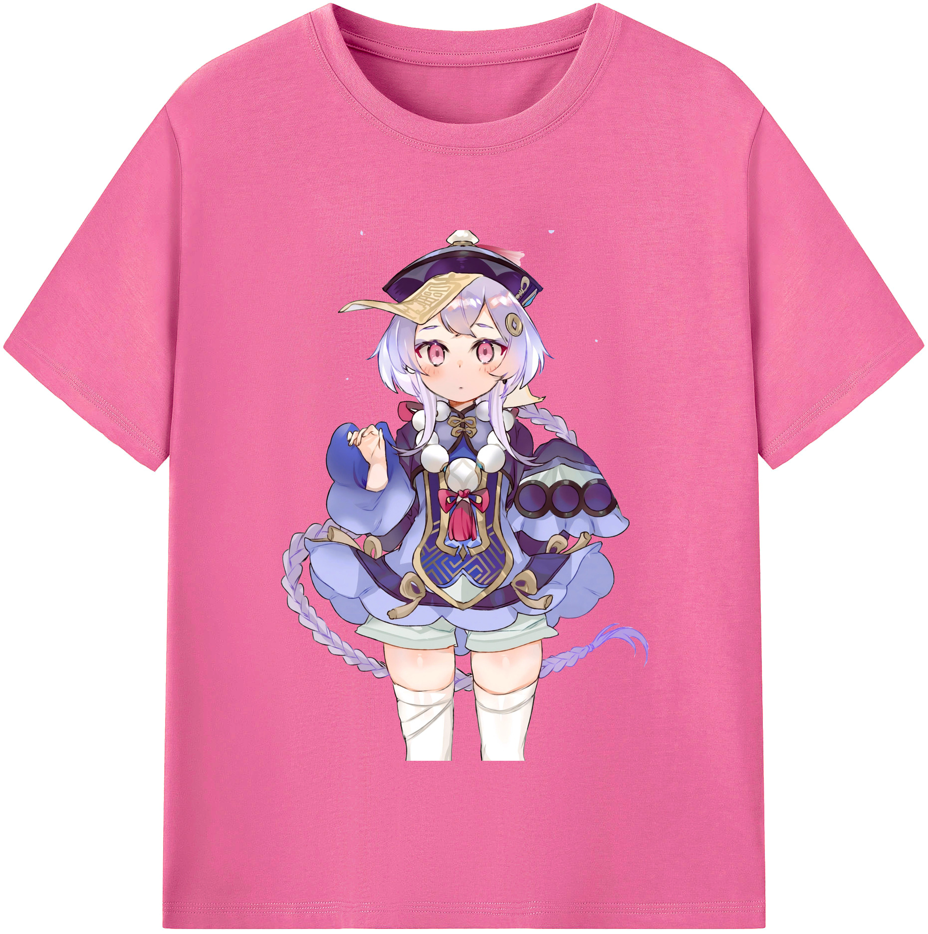 げんし神 七七 なな  genshin Nana レディースカジュアルプリントTシャツ（綿100％）